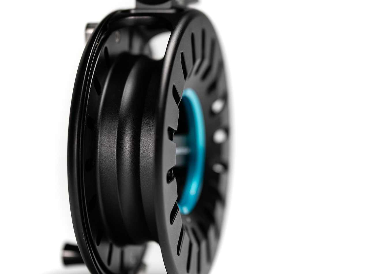 arctic silver fly reel Arctic Silver IC3 Black- HUBLESS Fly Reel