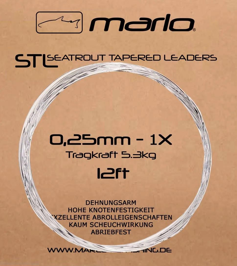 Marlo 12ft Tapered Fluorocarbon Leader