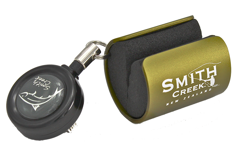 Smith Creek Rod Clip™ Orange with zinger