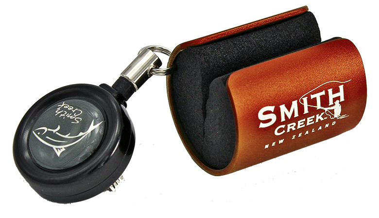 Smith Creek Rod Clip™ Orange with zinger